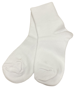 White Stay-Up Anklet Sock