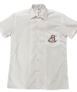Bryanston High White Short Sleeve Badged Shirt